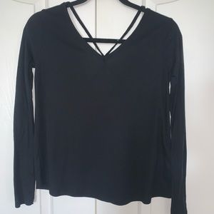 Obey Cross Back Long Sleeve Top - XS